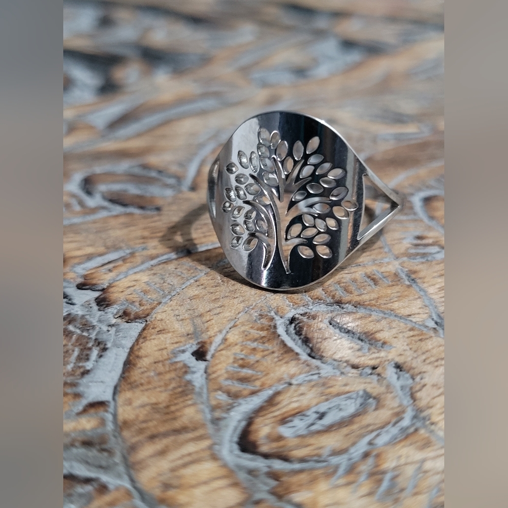 Ring Bundle! Sterling Silver & Stainless Steel Sizes 11 & 12 Vine Tree❤️ - Picture 5 of 6